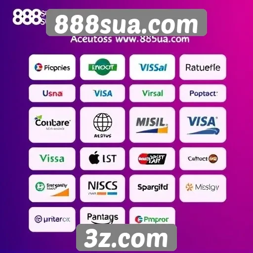 Métodos de pagamento aceitos no 888sua.com